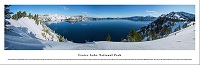 Blakeway Worldwide Panoramas Crater Lake Panoramic Winter Scene